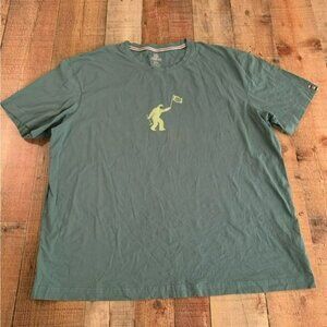 Sherpa Men's Size XXL Sage Green Yeti graphic short sleeve tshirt